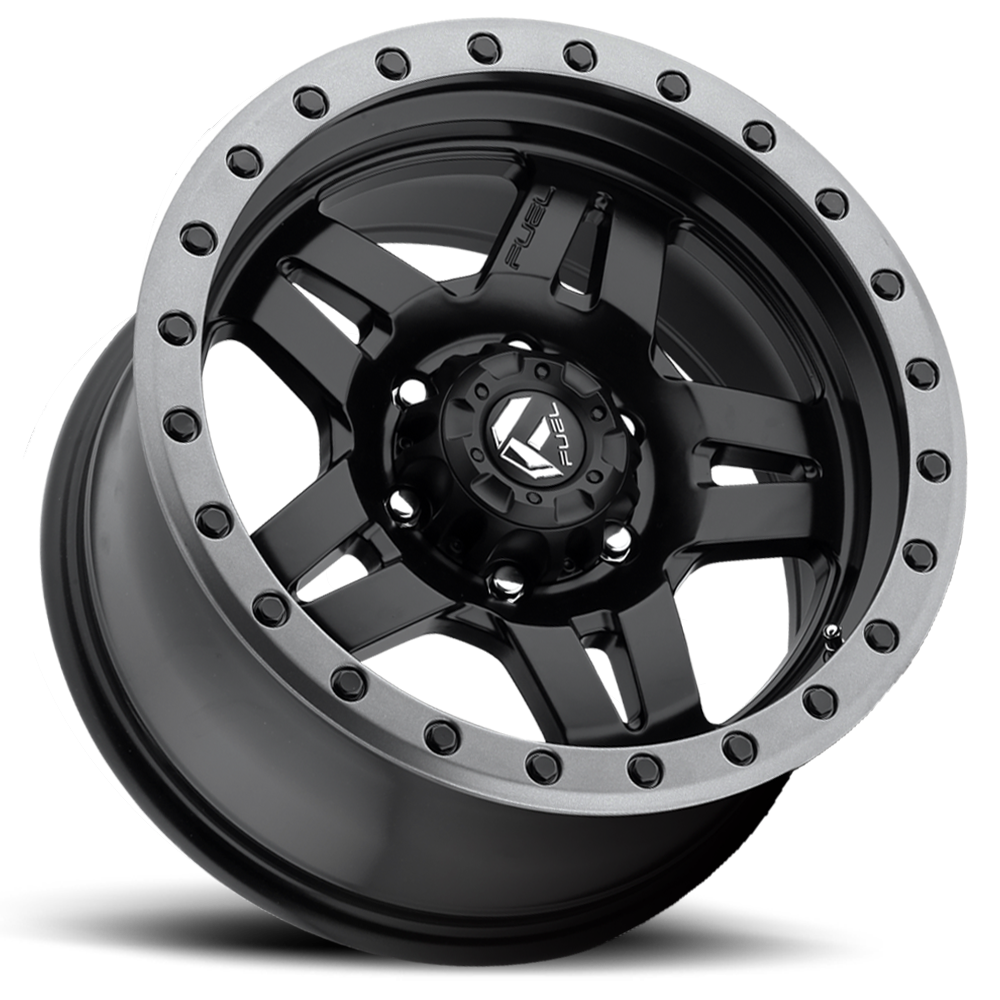 Aluminum 17X8.5 Anza D557 Matte Black Fuel Off Road Wheels-10
