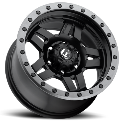 Aluminum 17X8.5 Anza D557 Matte Black Fuel Off Road Wheels-10