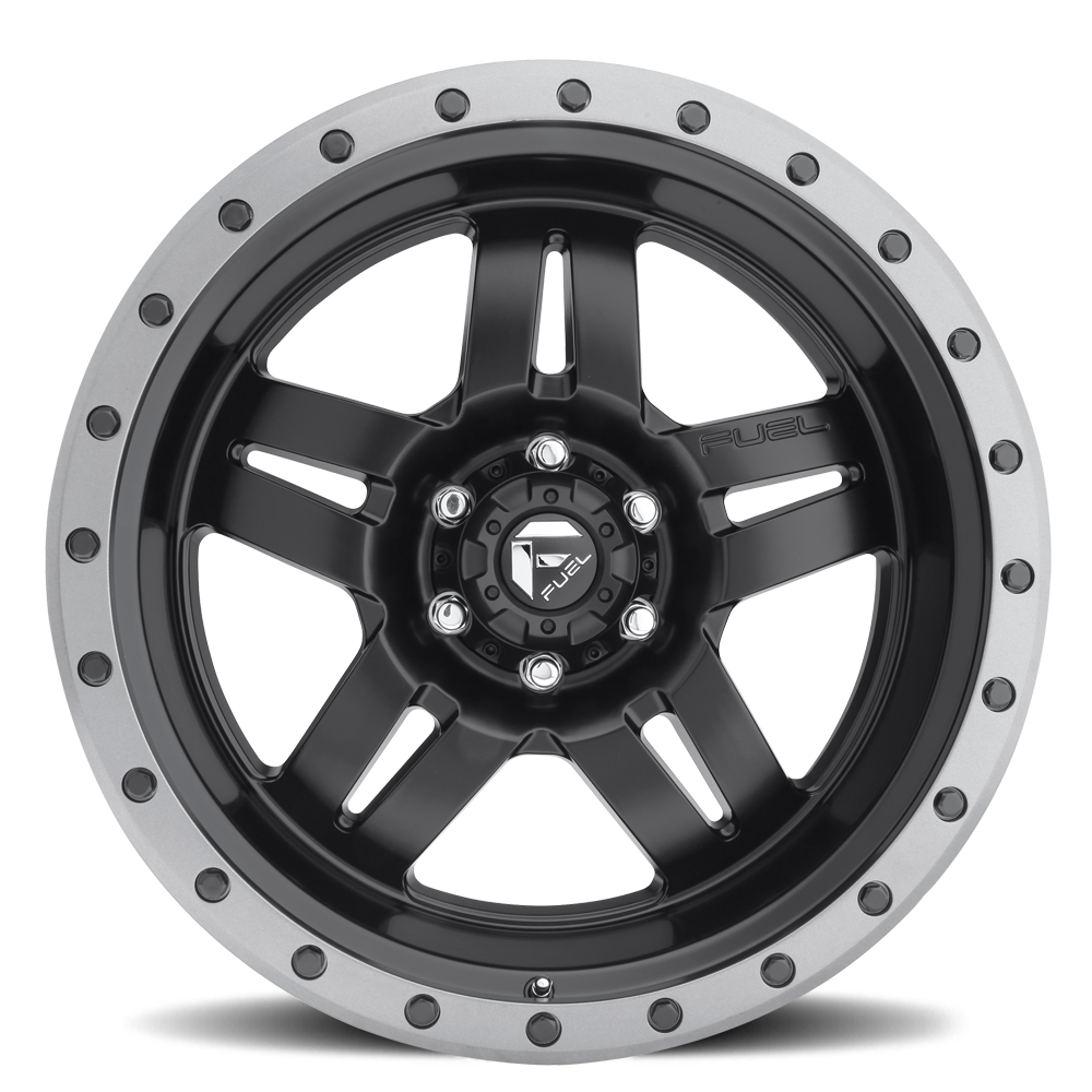 Aluminum 17X8.5 Anza D557 Matte Black Fuel Off Road Wheels-11