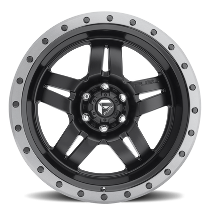 Aluminum 17X8.5 Anza D557 Matte Black Fuel Off Road Wheels-8