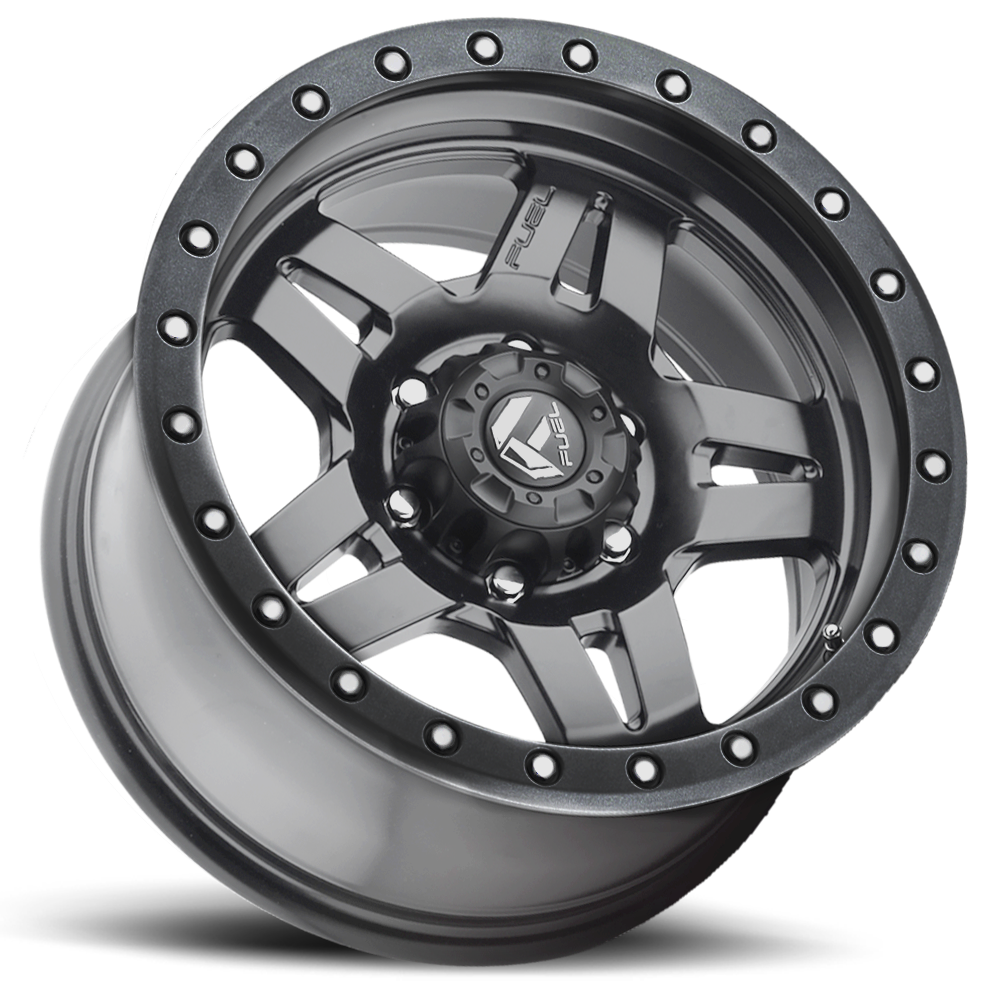 Aluminum 17X8.5 Anza D558 Matte Gunmetal Gray Fuel Off Road Wheels-13