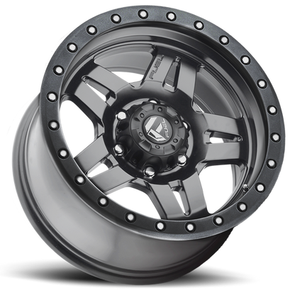 Aluminum 17X8.5 Anza D558 Matte Gunmetal Gray Fuel Off Road Wheels-13