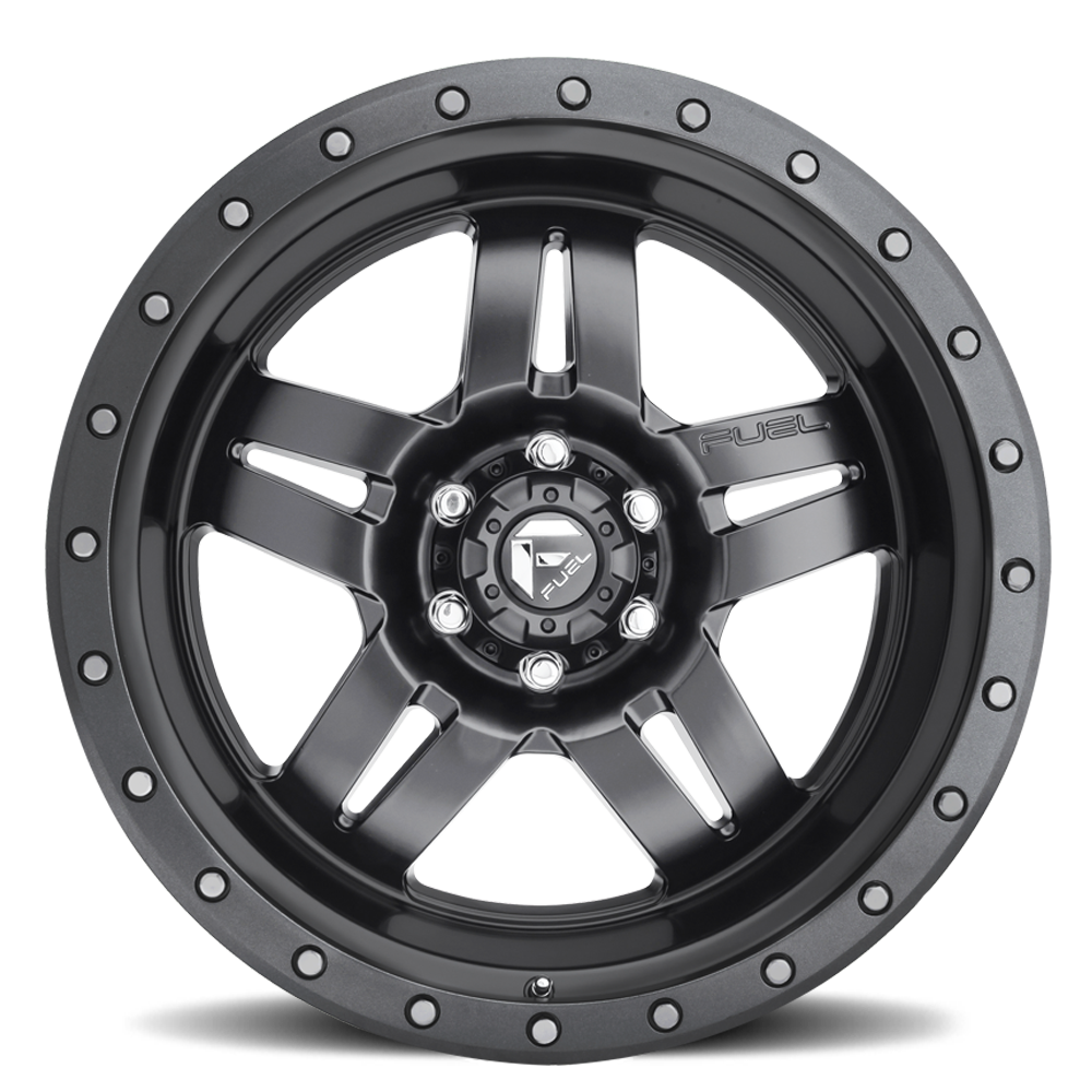 Aluminum 17X8.5 Anza D558 Matte Gunmetal Gray Fuel Off Road Wheels-14