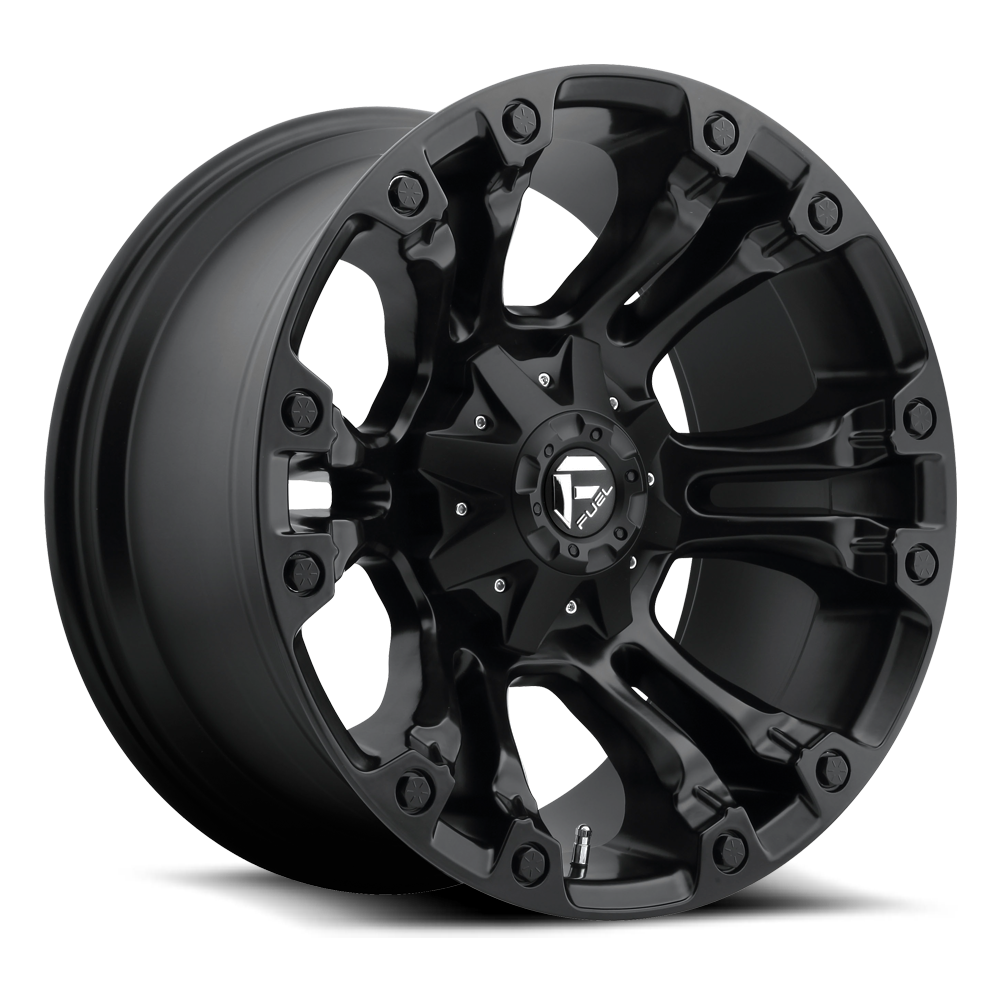 Aluminum 17X10 Vapor D560 Matte Black Fuel Off Road Wheels-6