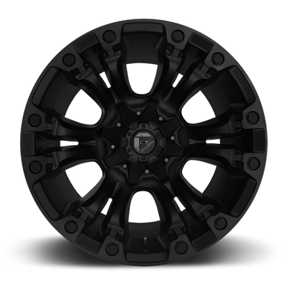 Aluminum 17X10 Vapor D560 Matte Black Fuel Off Road Wheels-8