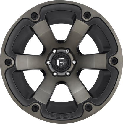 Aluminum 17X9 Beast D564 Matte Black/Machined Dark Tint Fuel Off Road Wheels-23
