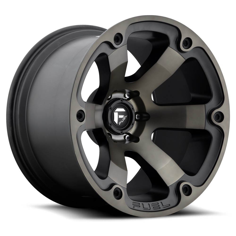 Aluminum 17X9 Beast D564 Matte Black/Machined Dark Tint Fuel Off Road Wheels-6