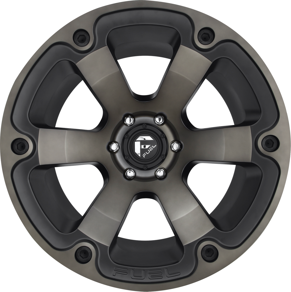 Aluminum 17X9 Beast D564 Matte Black/Machined Dark Tint Fuel Off Road Wheels-5