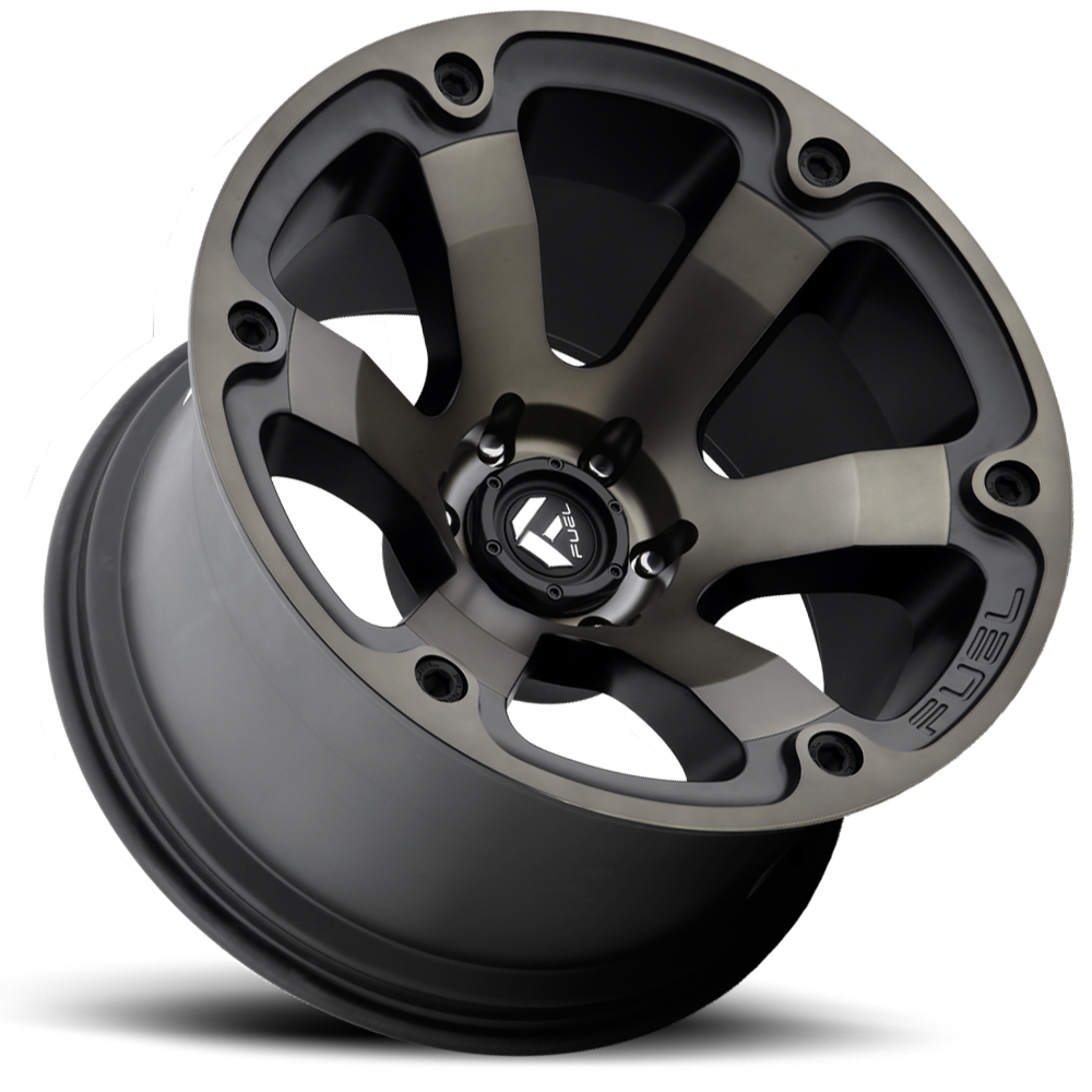 Aluminum 17X9 Beast D564 Matte Black/Machined Dark Tint Fuel Off Road Wheels-1