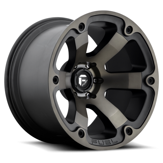 Aluminum 18X9 Beast D564 Matte Black/Machined Dark Tint Fuel Off Road Wheels