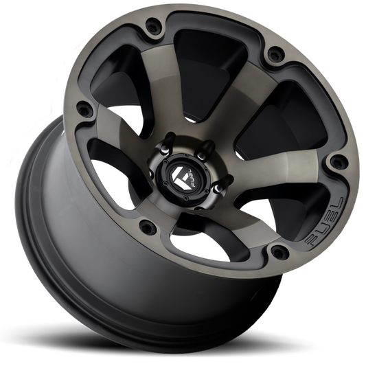 Aluminum 18X9 Beast D564 Matte Black/Machined Dark Tint Fuel Off Road Wheels-1