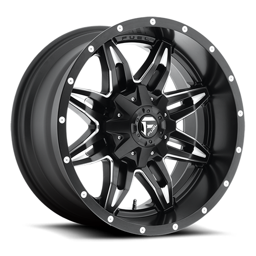 Aluminum 15X10 Lethal D567 Matte Black/Milled Fuel Off Road Wheels-6