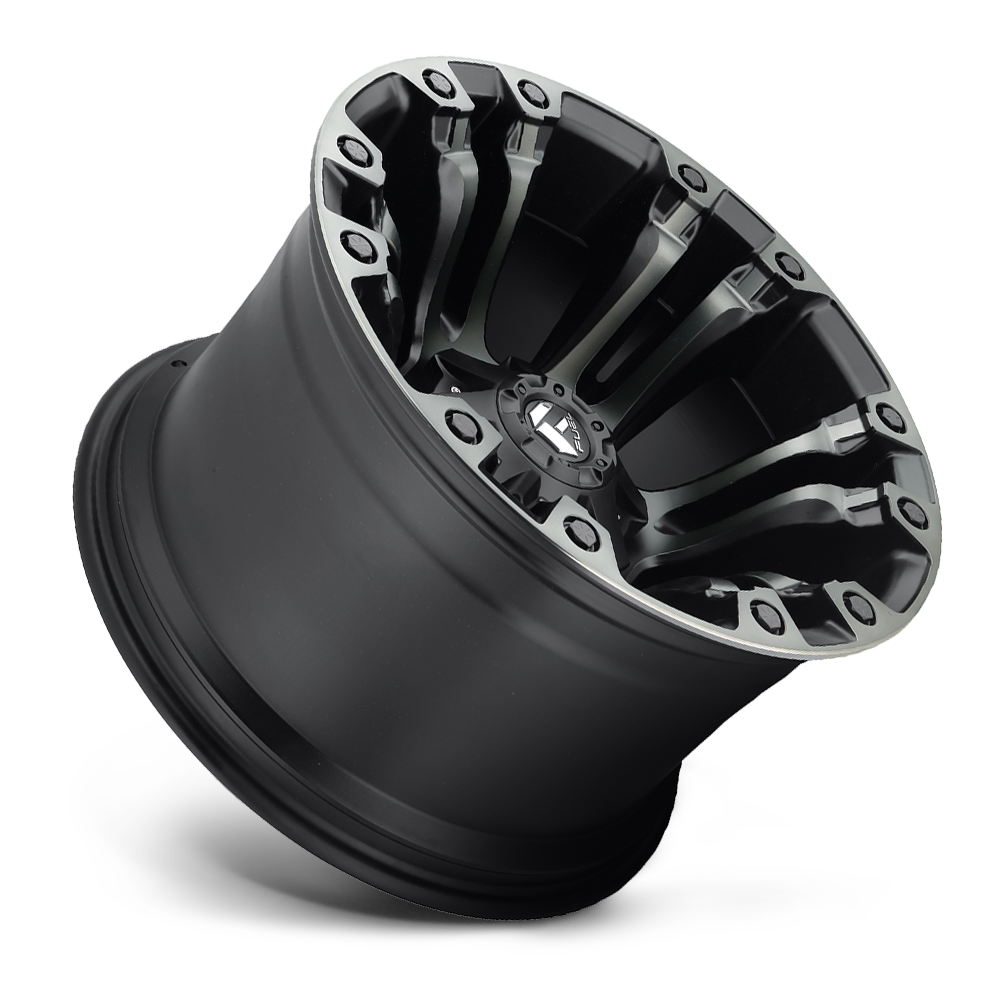 Aluminum 17X10 Vapor D569 Matte Black Double Dark Tint Fuel Off Road Wheels-1
