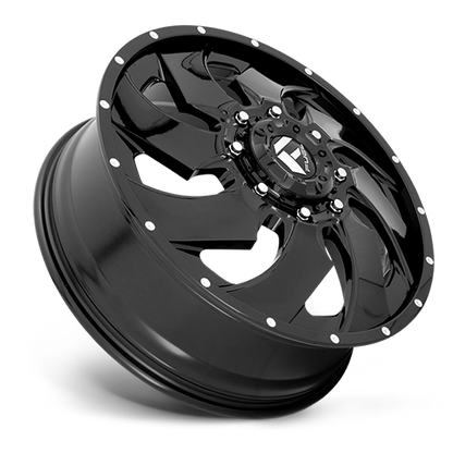 Dually 20X8.3 Cleaver Dually D574 Gloss Black Milled Fuel Off Road Wheels-22