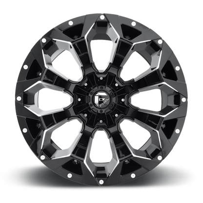Aluminum 18X9 Assault D576 Gloss Black Milled Fuel Off Road Wheels-17