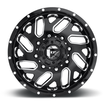 Dually 20X8.25 Triton Dually D581 Gloss Black Milled Fuel Off Road Wheels-23