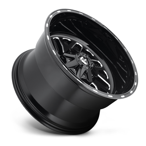 Aluminum 20X9 Triton D581 Gloss Black Milled Fuel Off Road Wheels-1