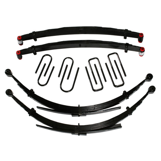 Lift Kit 6 Inch Lift 72-74 Dodge W100/W200 Pickup Includes Front/Rear Leaf Springs Front/Rear U Bolt Kits Front Bushing Kit Skyjacker
