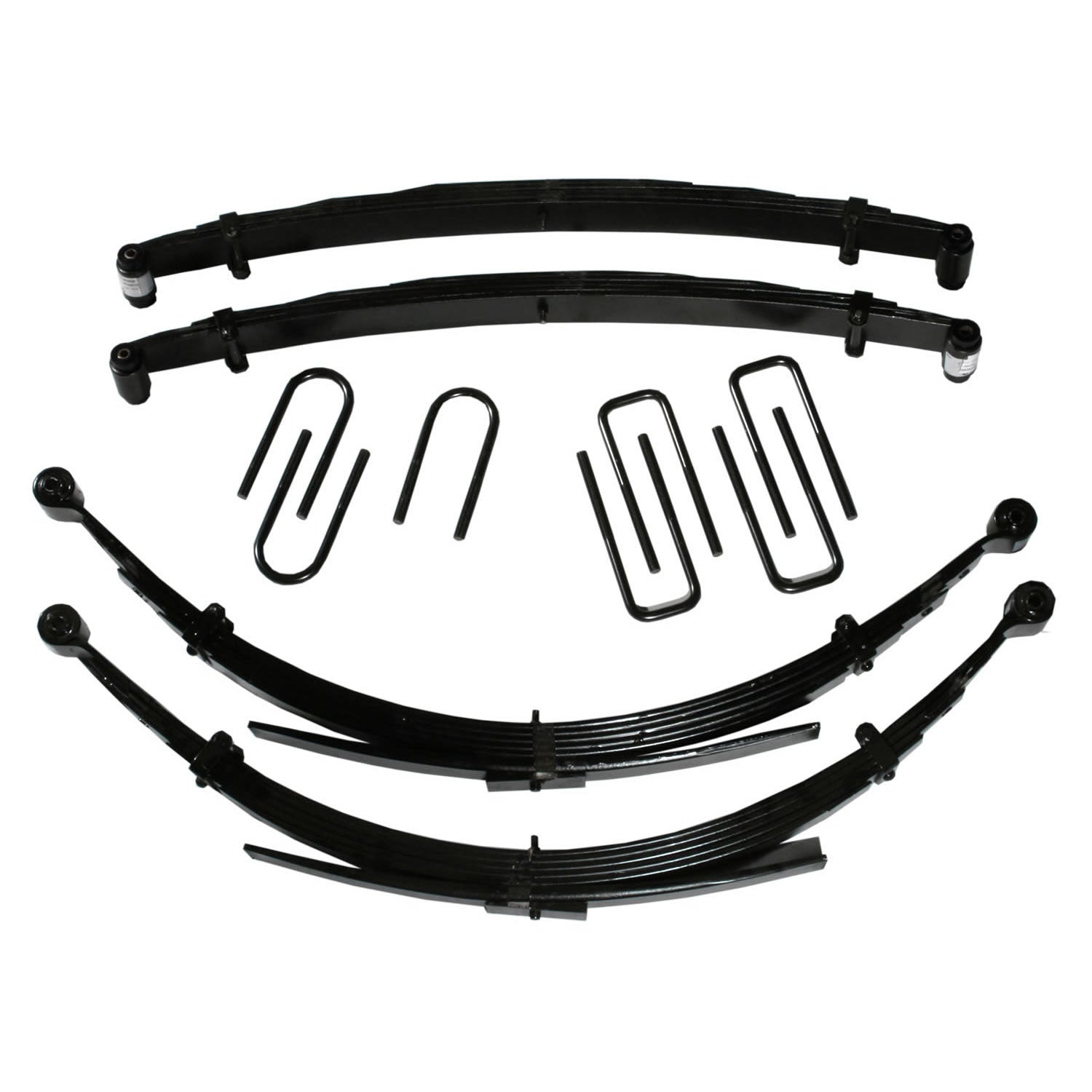 Lift Kit 6 Inch Lift 75-93 Dodge Includes Front/Rear Leaf Springs Front/Rear U Bolt Kits Front Bushing Kit Skyjacker
