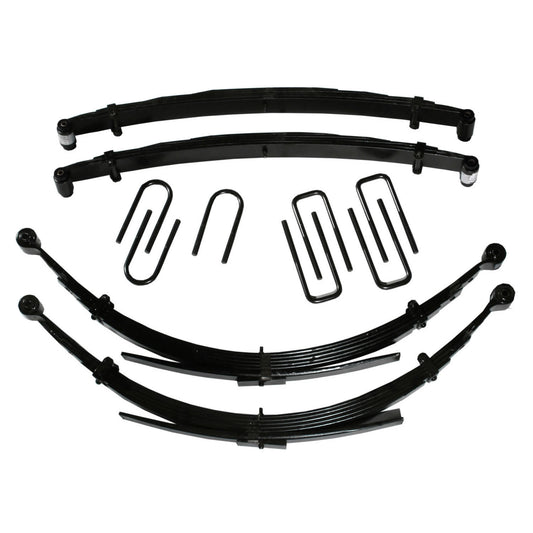 Lift Kit 6 Inch Lift 75-93 Dodge Includes Front/Rear Leaf Springs Front/Rear U Bolt Kits Front Bushing Kit Skyjacker