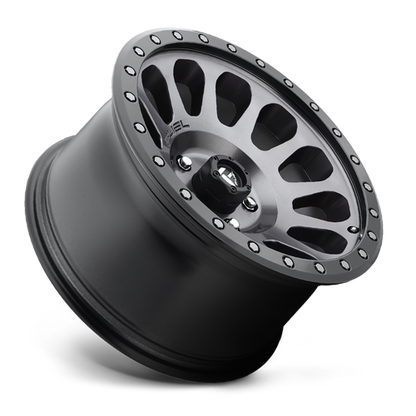 Aluminum 18X9 Vector D601 Anthracite Gray Black Bead Ring Fuel Off Road Wheels-13