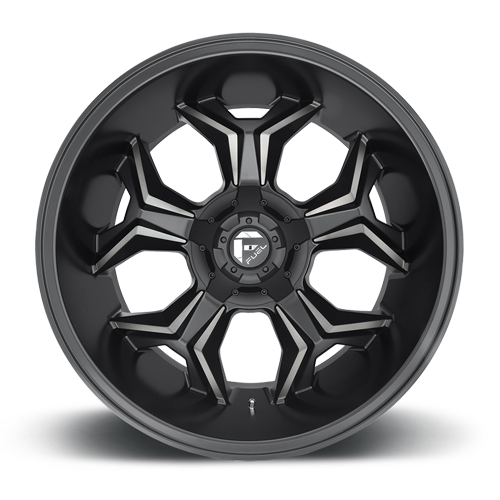 Aluminum 20X9 Avenger D605 Matte Black/Machined Dark Tint Fuel Off Road Wheels-11