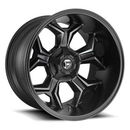 Aluminum 20X9 Avenger D605 Matte Black/Machined Dark Tint Fuel Off Road Wheels