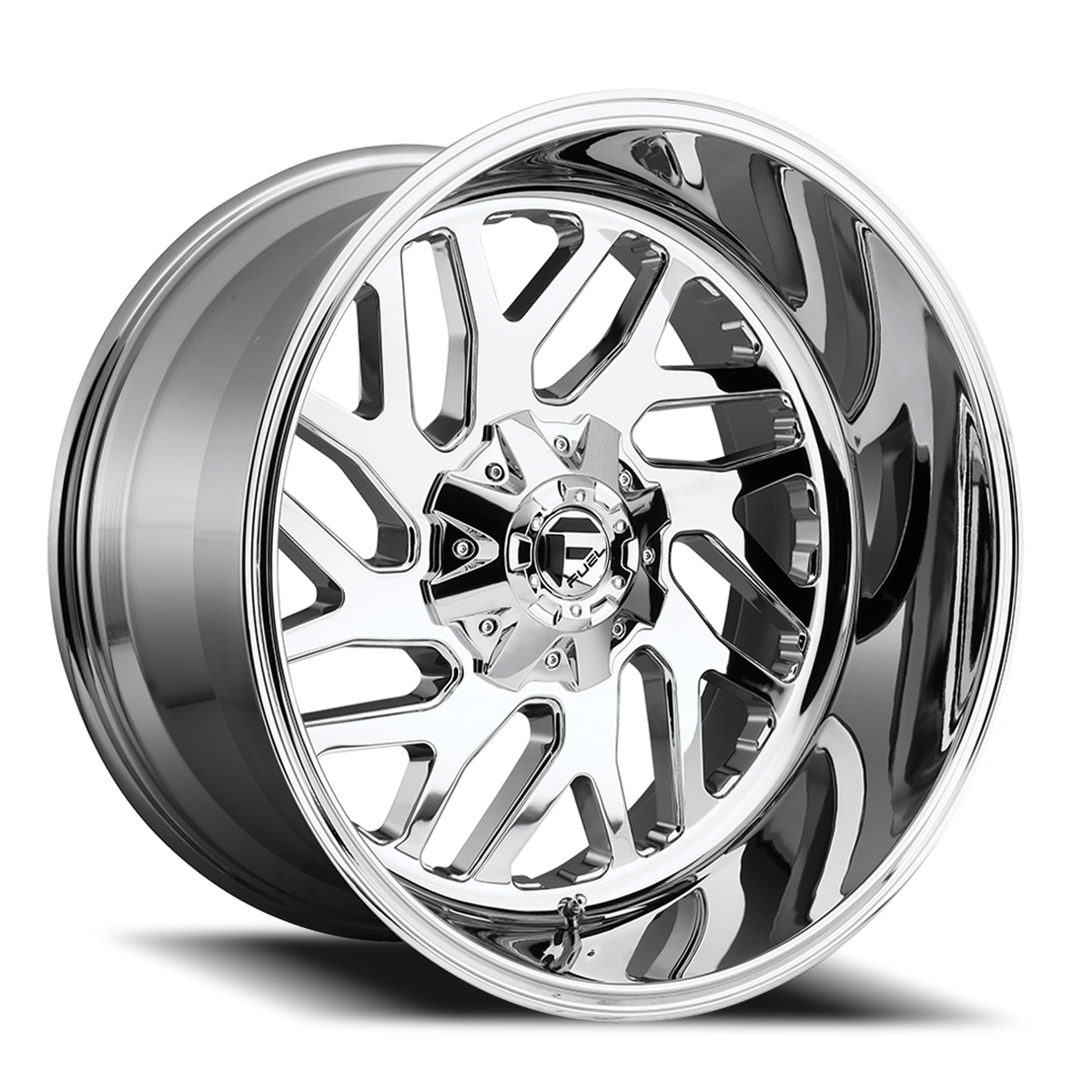Aluminum 22X10 Triton D609 Chrome Plated Fuel Off Road Wheels-9