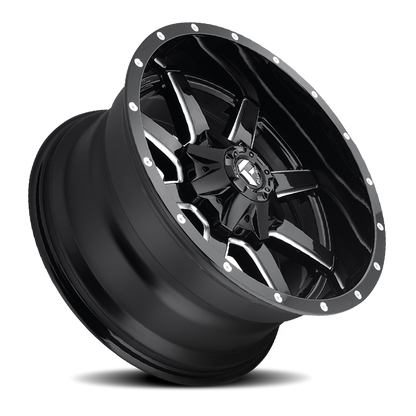 Aluminum 18X9 Maverick D610 Gloss Black/Milled Fuel Off Road Wheels-7
