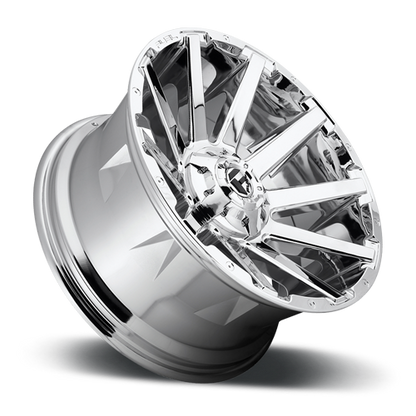 Aluminum 20X10 Contra D614 Chrome Fuel Off Road Wheels-1