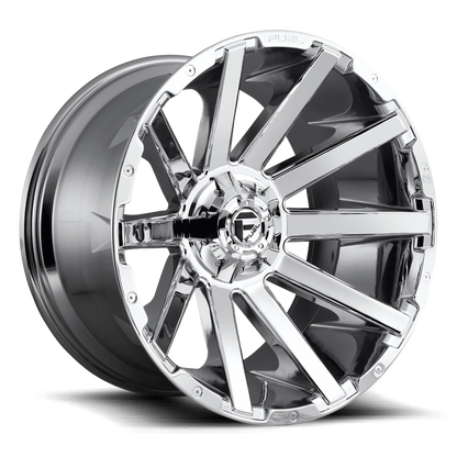 Aluminum 20X10 Contra D614 Chrome Fuel Off Road Wheels-9