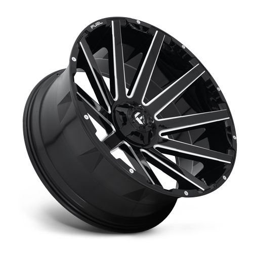 Aluminum 20X10 Contra D616 Matte Black/Milled Fuel Off Road Wheels-19