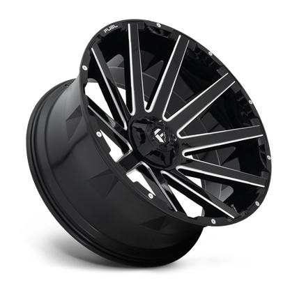 Aluminum 20X10 Contra D616 Matte Black/Milled Fuel Off Road Wheels-16