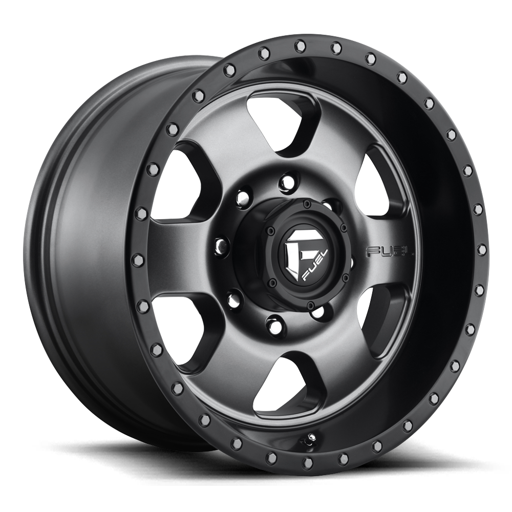 Aluminum 18X9 Podium D619 Anthracite/Black Lip Fuel Off Road Wheels-21