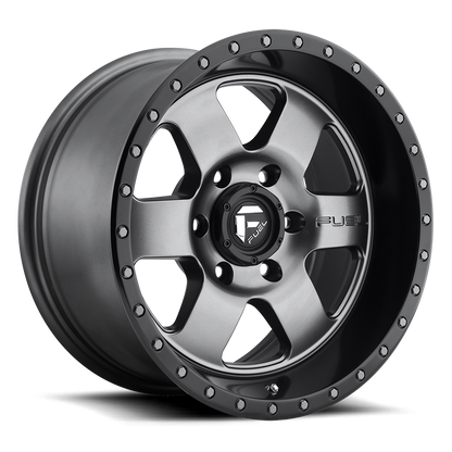 Aluminum 18X9 Podium D619 Anthracite/Black Lip Fuel Off Road Wheels-18