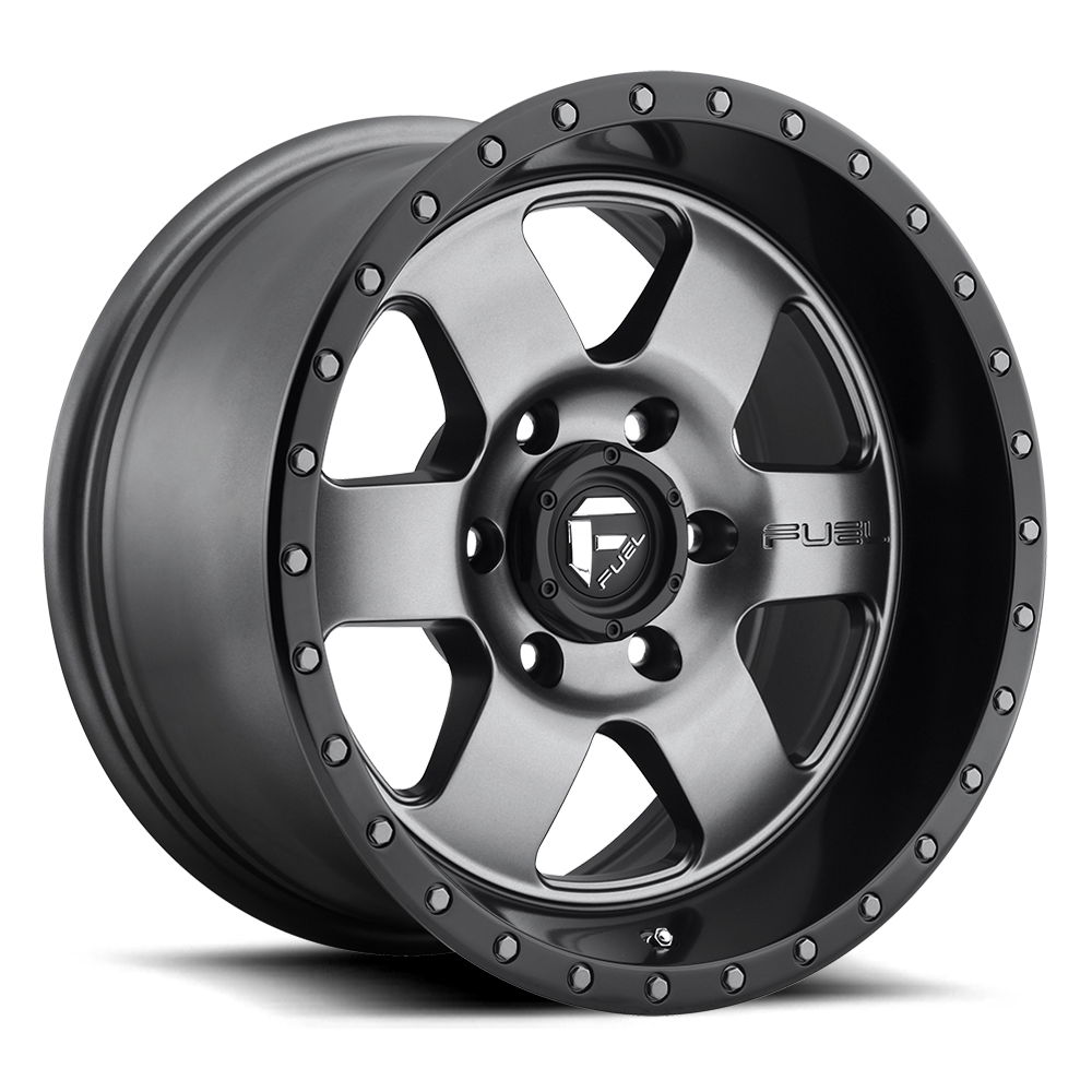 Aluminum 18X9 Podium D619 Anthracite/Black Lip Fuel Off Road Wheels-6
