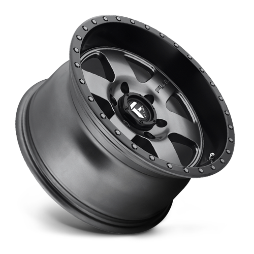 Aluminum 18X9 Podium D619 Anthracite/Black Lip Fuel Off Road Wheels-4