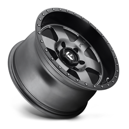 Aluminum 18X9 Podium D619 Anthracite/Black Lip Fuel Off Road Wheels-4
