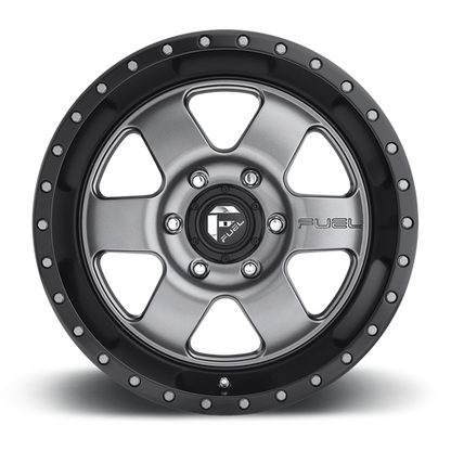 Aluminum 18X9 Podium D619 Anthracite/Black Lip Fuel Off Road Wheels-5