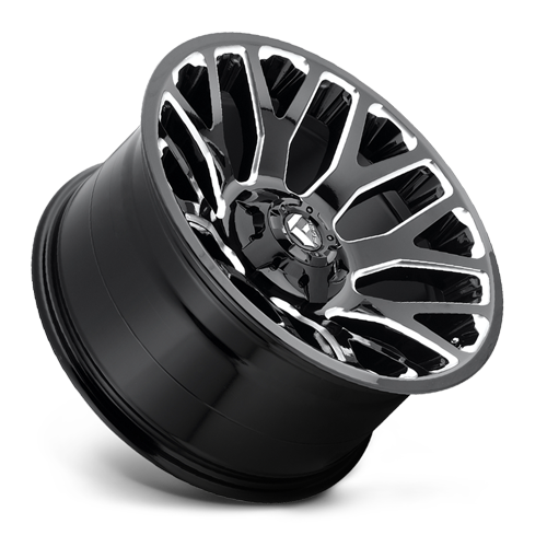 Aluminum 20X9 Warrior D623 Gloss Black/Milled Fuel Off Road Wheels-4