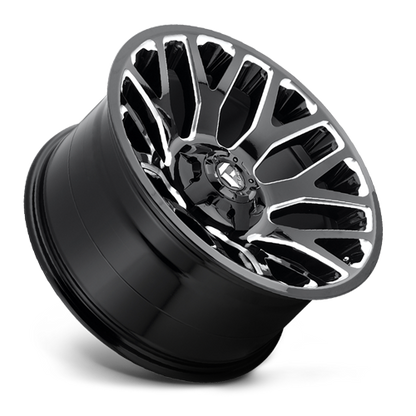 Aluminum 20X9 Warrior D623 Gloss Black/Milled Fuel Off Road Wheels-1