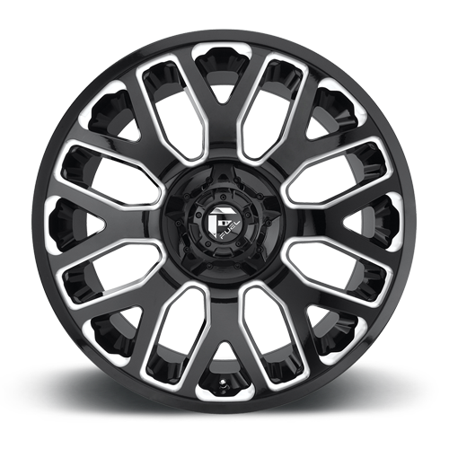 Aluminum 20X9 Warrior D623 Gloss Black/Milled Fuel Off Road Wheels-17