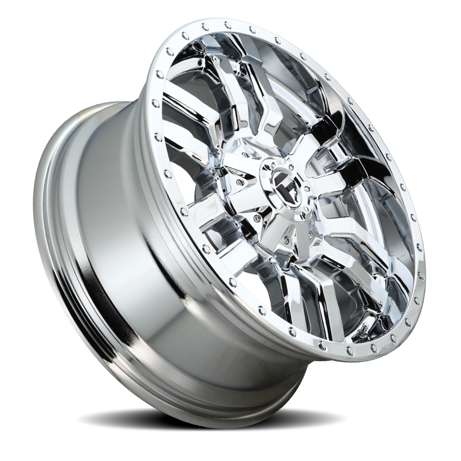 Aluminum 20X10 Sledge D631 Chrome Plated Fuel Off Road Wheels-5