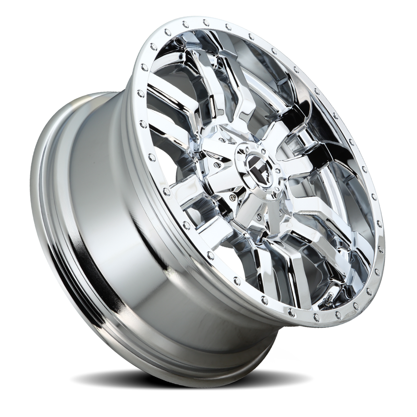 Aluminum 20X10 Sledge D631 Chrome Plated Fuel Off Road Wheels-3