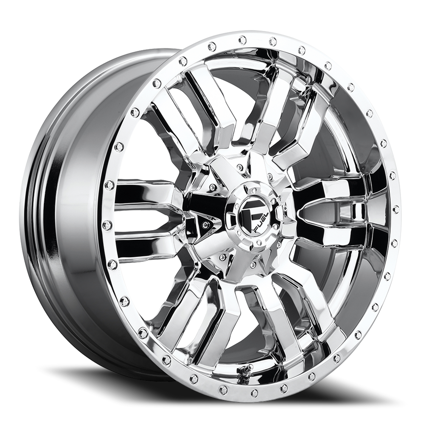 Aluminum 20X10 Sledge D631 Chrome Plated Fuel Off Road Wheels-6