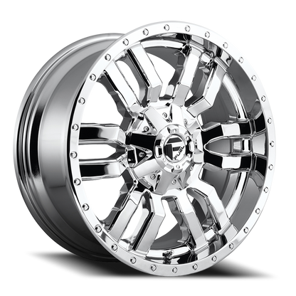 Aluminum 20X10 Sledge D631 Chrome Plated Fuel Off Road Wheels-6