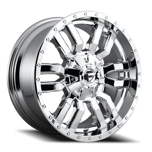Aluminum 20X9 Sledge D631 Chrome Plated Fuel Off Road Wheels