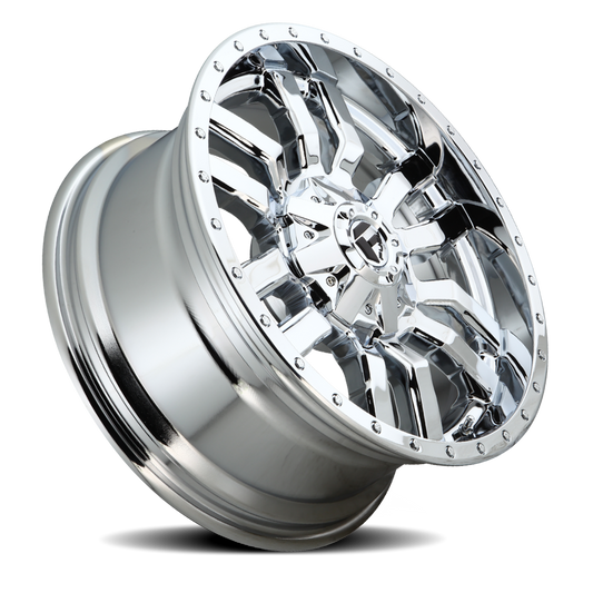 Aluminum 20X9 Sledge D631 Chrome Plated Fuel Off Road Wheels-1