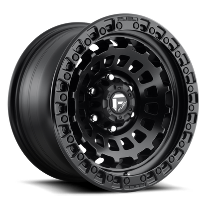 Aluminum 17X9 Zephyr D633 Matte Black Fuel Off Road Wheels-12