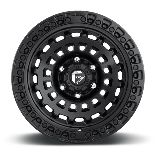 Aluminum 17X9 Zephyr D633 Matte Black Fuel Off Road Wheels-5